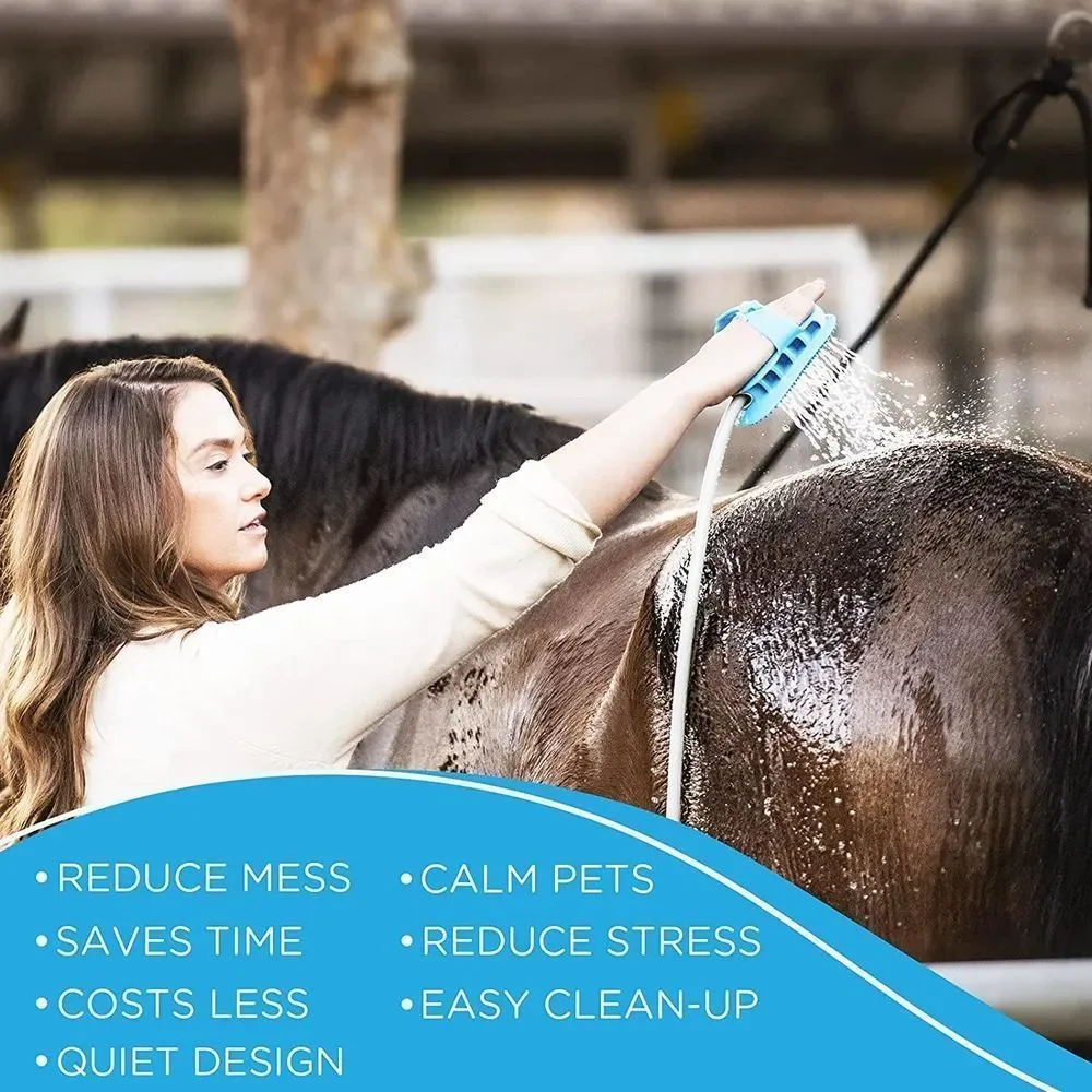 Aquapaw Equine Grooming Tool for Large Animals and Extra-Large Dogs - 3-in-1